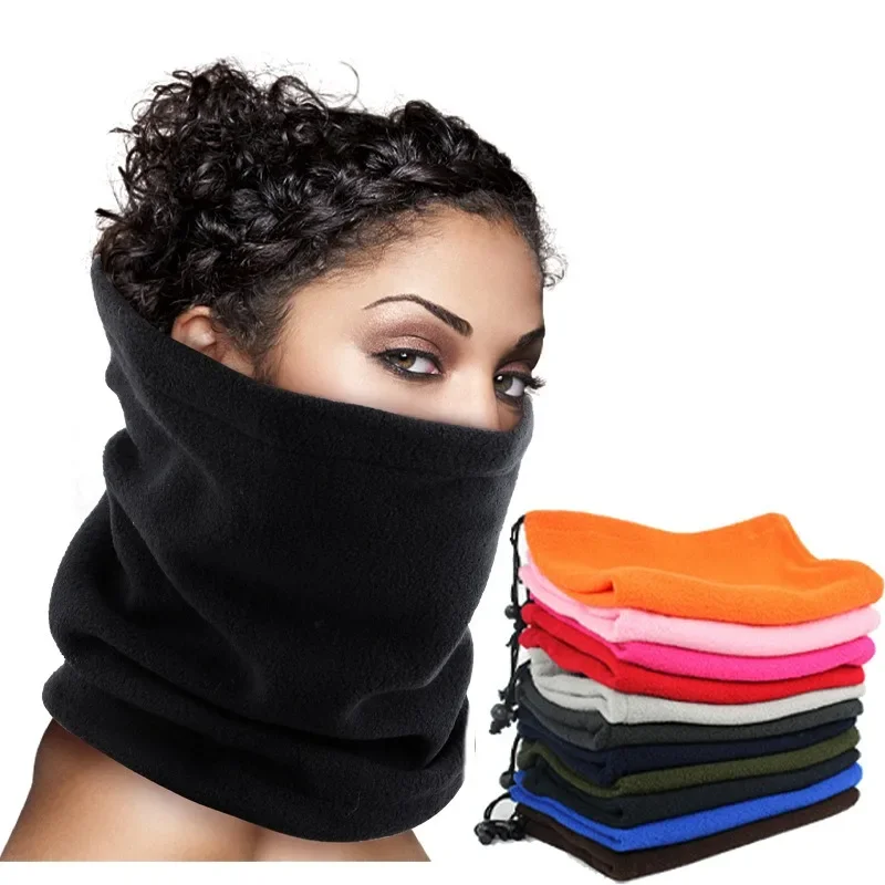 Fleece Warm Winter Windproof Neck Tube Scarf for Men Women Bandana Mask Half Face Cover Cycling Ski Sport Camping Hiking Scarf