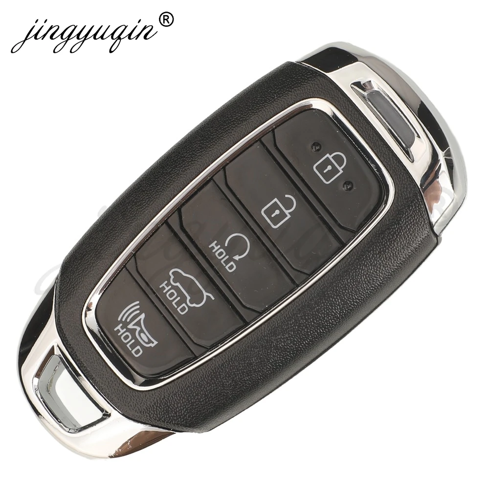 jingyuqin Remote Smart keyless Car Key Shell Case for Hyundai Elantra Santa Fe Palisade Kona Avante 2018-2021 Fob Housing Replac