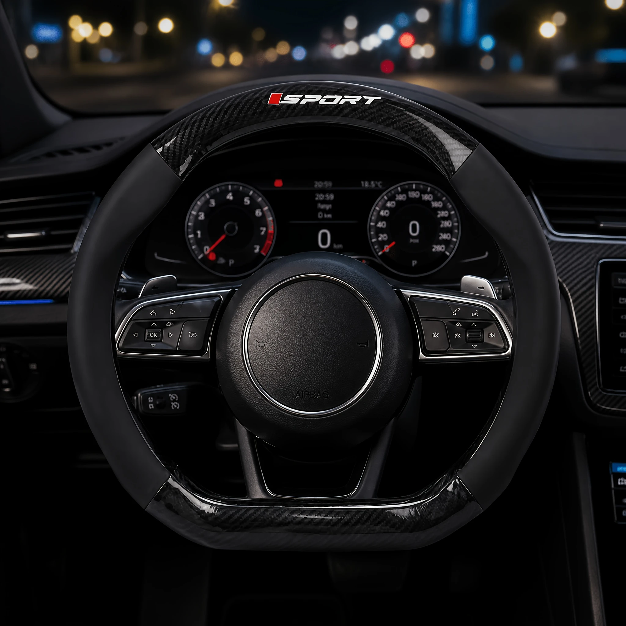 Auto Steering Wheel Cover Sports D Style Universal 38cm Anti-Slip Carbon Fiber Texture Fashion for Car Interior Accessories