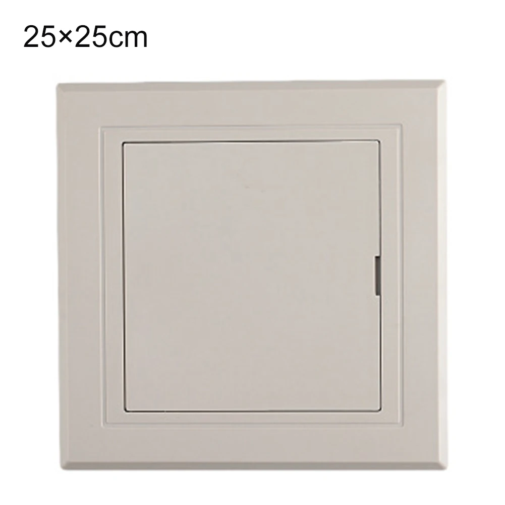 Plastic sewer pipe inspection door with detachable cover and ventilation grille designed for service port access and maintenance
