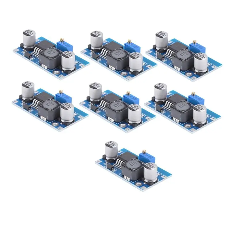 A73E-LM2596S 7PCS DC-DC Step-Down Power Supply Modules 3A Adjustable 1.5-35V Step-Down Units