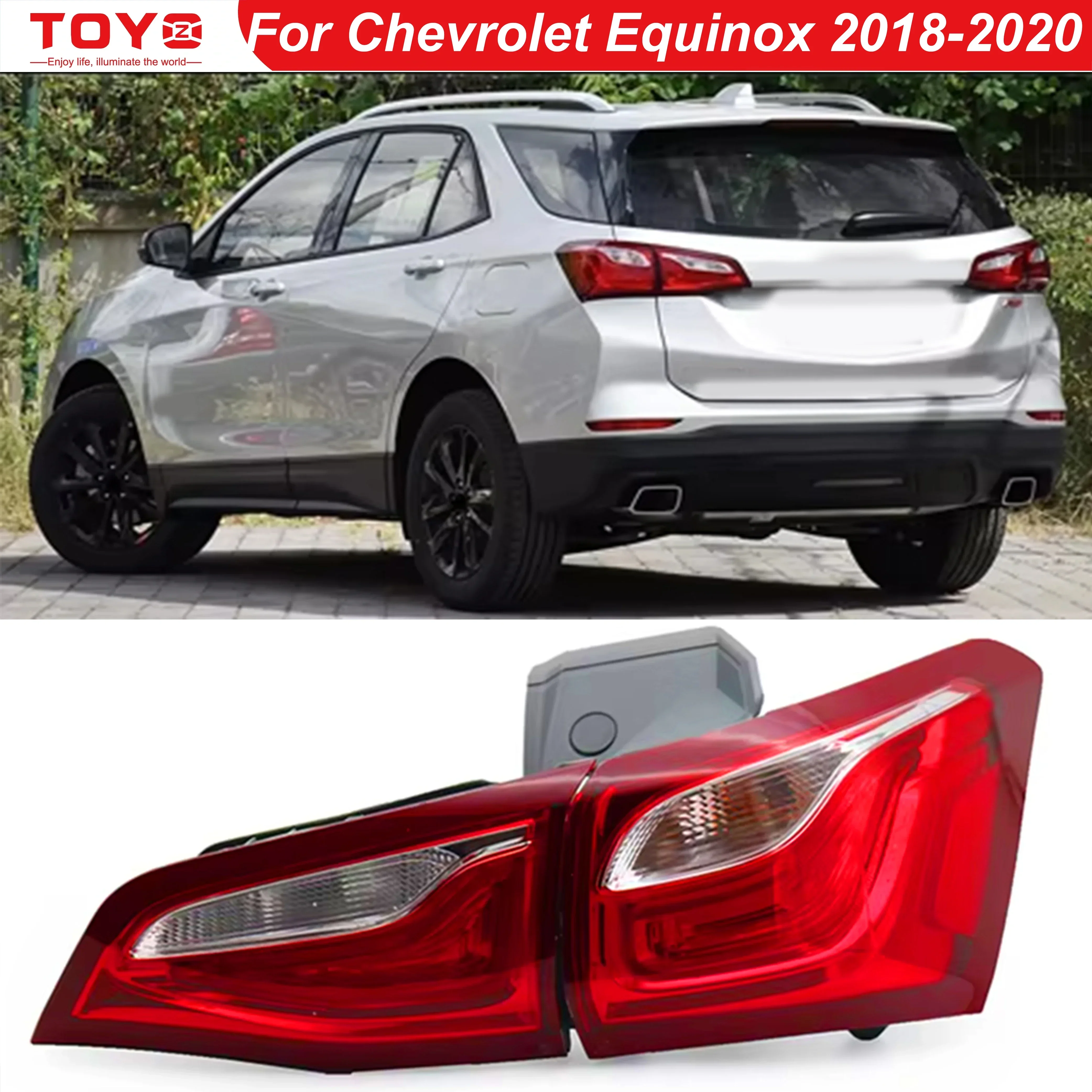 

TOYO Taillight For Chevrolet Equinox 2018 2019 2020 Brake Light Rear bumper taillamps tail light Assembly