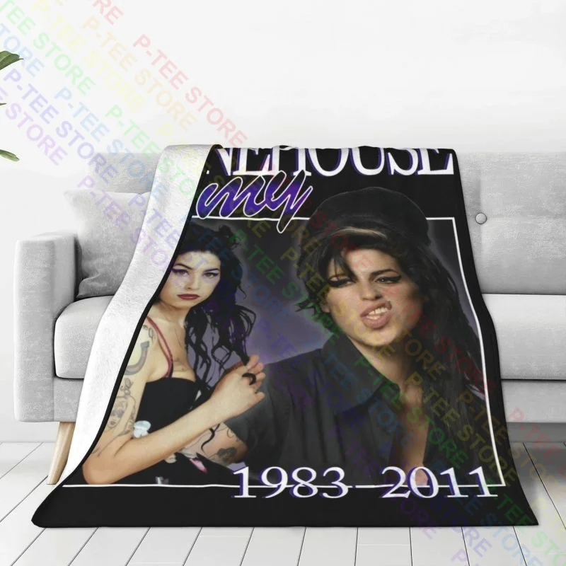 Amy Winehouse Blanket Warmth Comfort Dust Cover Bedding Throws Sofa Decorative