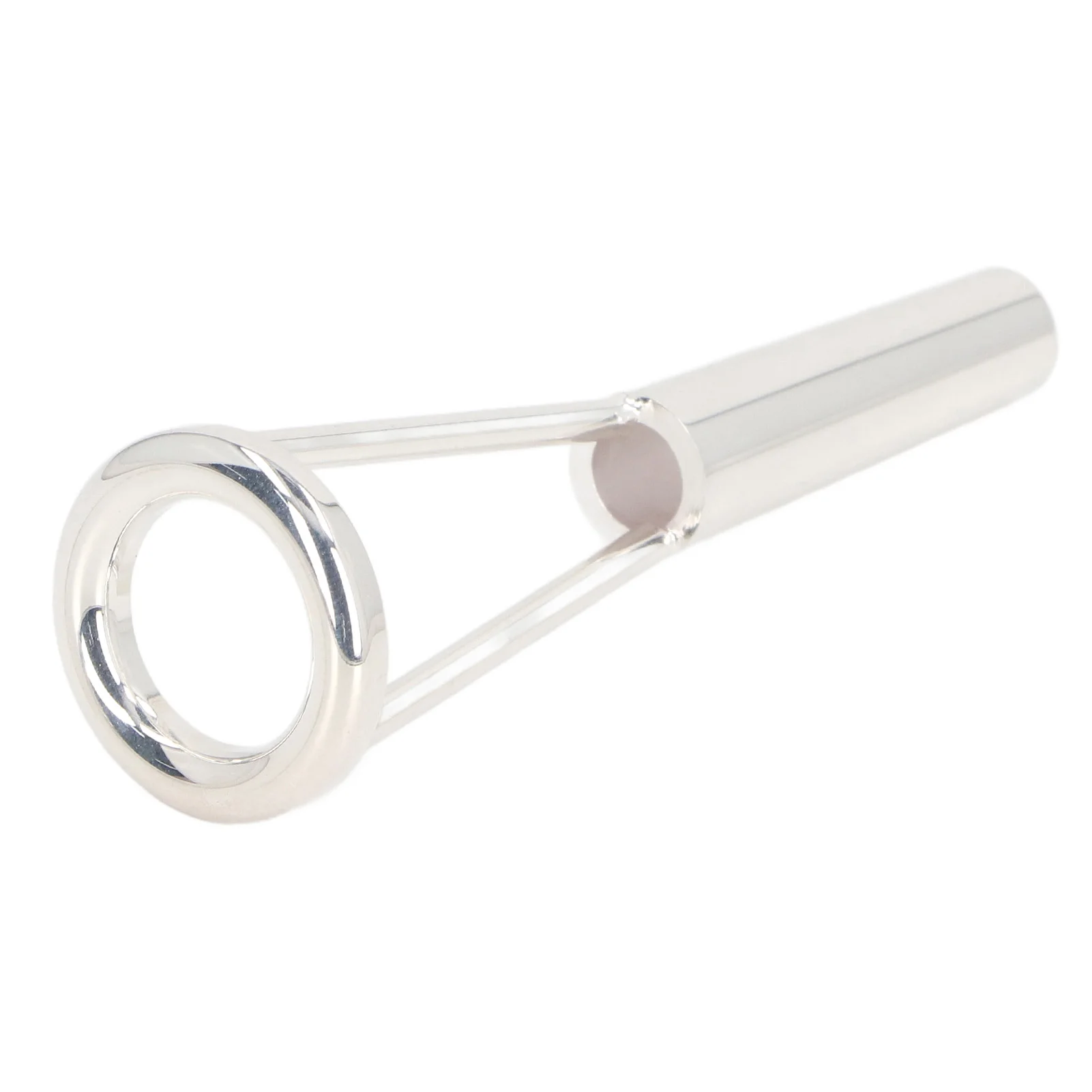 Mouth Strength Trainer Hollow Design Silver Plating Finish Copper Material Embouchure Corrector for Trumpet Trombone Training