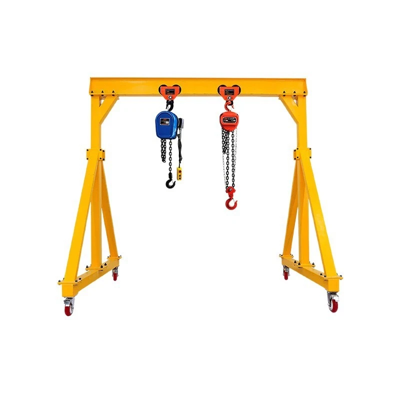 Workshop 1 ton 2 tons 3t simple trackless universal wheel gantry