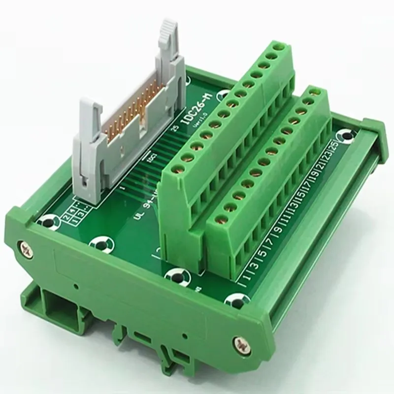 IDC-26 DIN Rail Mounted Interface Module.