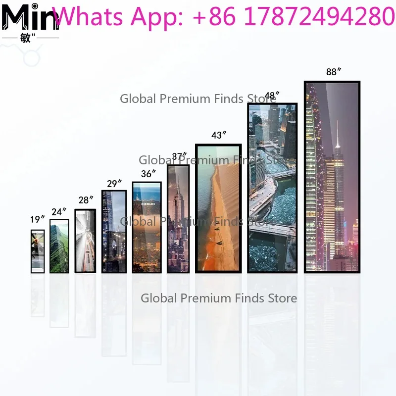 19.5 Inch Stretched LCD Bar Screen Shelf Display  Non-Touch HD