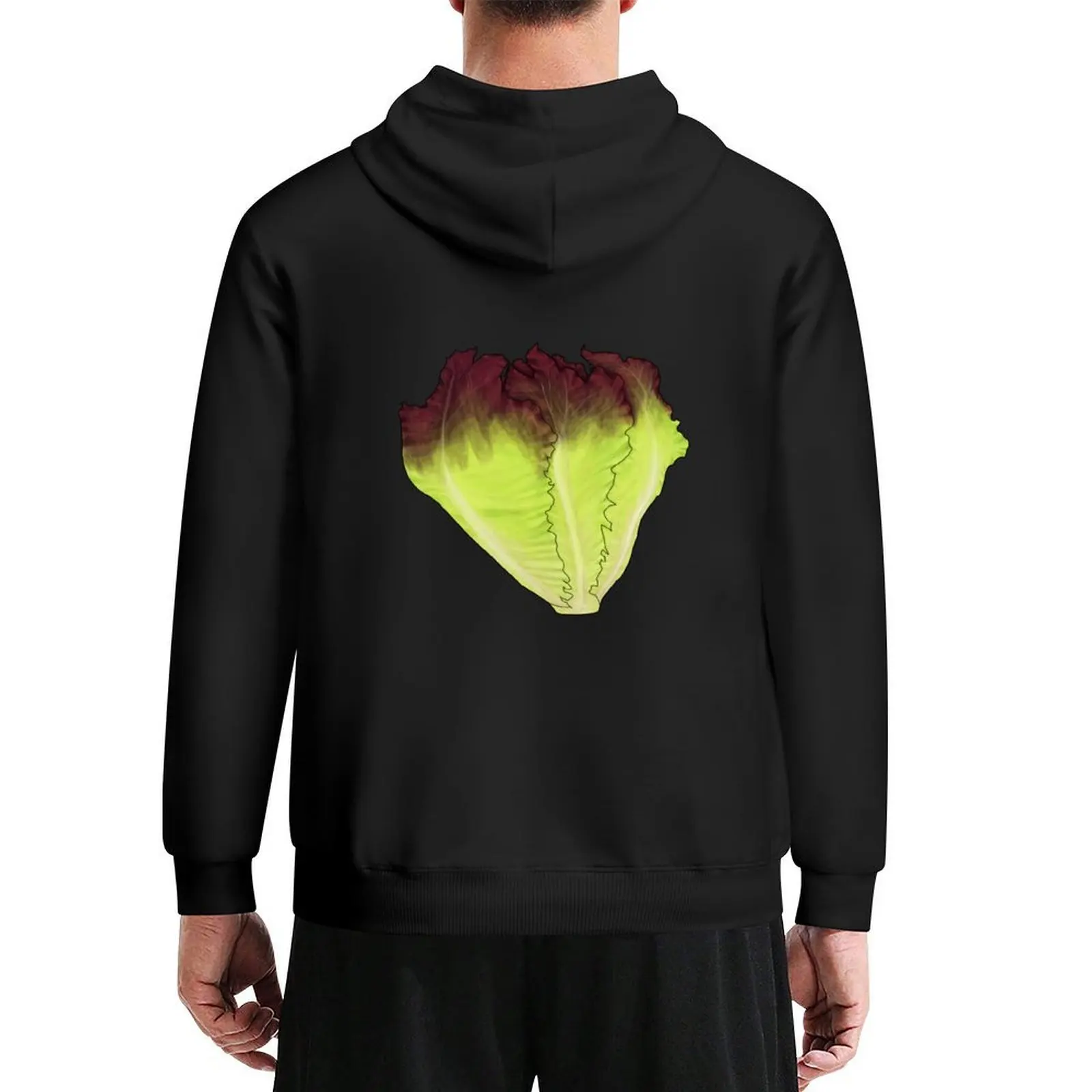 Sudadera con capucha de lechuga de hoja roja, ropa estética, conjunto de sudadera para hombre, nuevos productos de otoño, ropa de anime, Sudadera con capucha gráfica