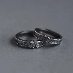 New Abyss Ring Male Couple Ring Handmade Retro Simple Men's and Women's Rings