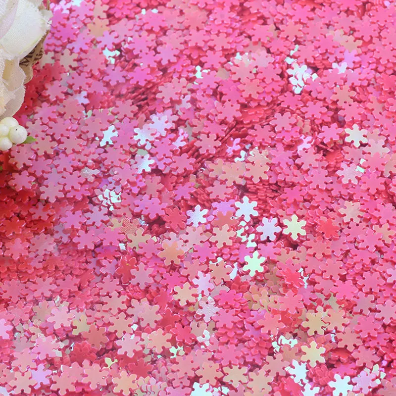 10g/20g/50g Nail Art Sequins Mix Snowflake Plum Flakes Sequins Sequins For Nail Art Nail Art, Wedding Decor Confetti