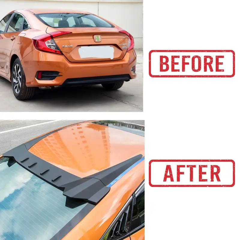 10th Gen Civic Hatchback Rear Roof Spoiler Top Wings Car Modification Accessories