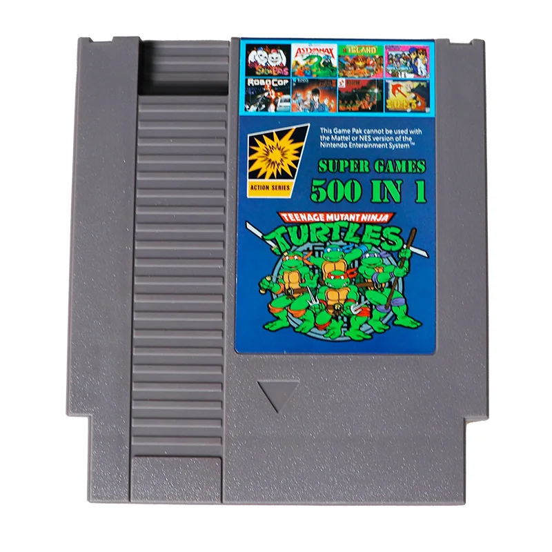 

500 In 1 Game Cartridge Classic Pocket Games Support battery save Game Card For Pin 8 Bit 72pin 72 Game Player