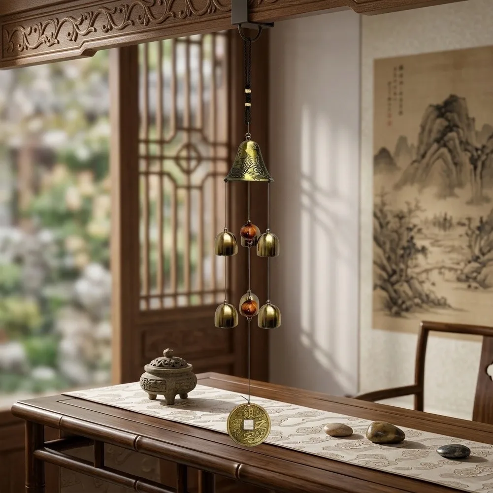 Outdoor Wind Chime Dragon Wind Chime Eye-catching Decor Artistic Touch Weather Resistant Relaxing Sound Decoration