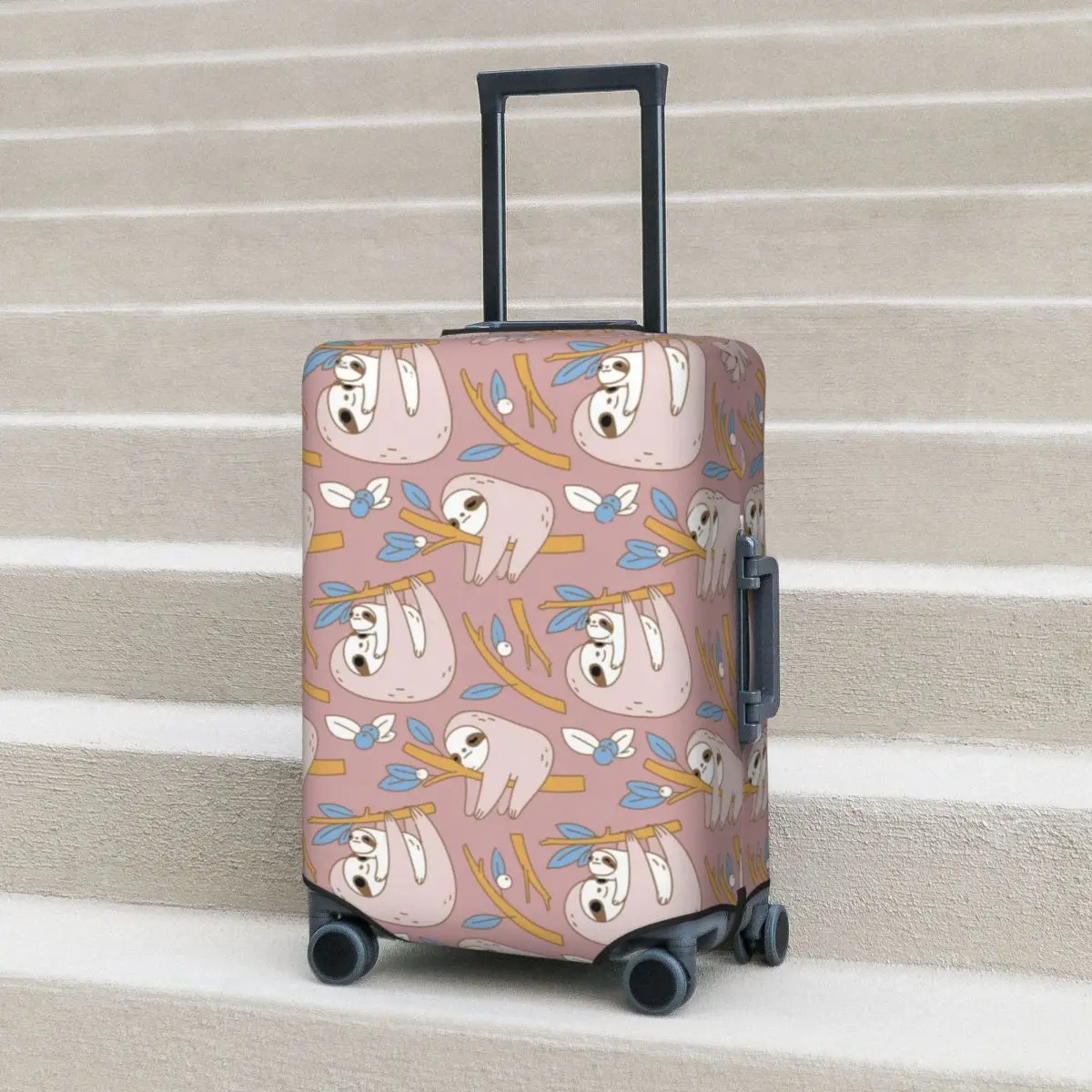 

Sloth Pattern Suitcase Cover Tree Cute Animal Practical Business Protection Luggage Accesories Vacation