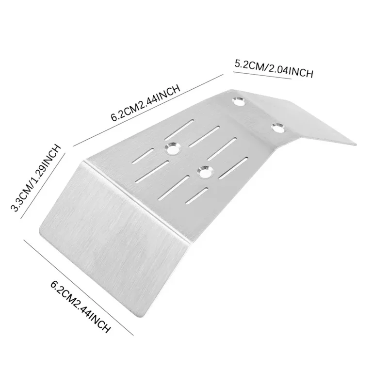 Frente de aço inoxidável e traseira Chassis armadura Protector, Metal Upgrade Parts Kit, RC Car, ARRMA Monster Truck, 1/10, 2WD