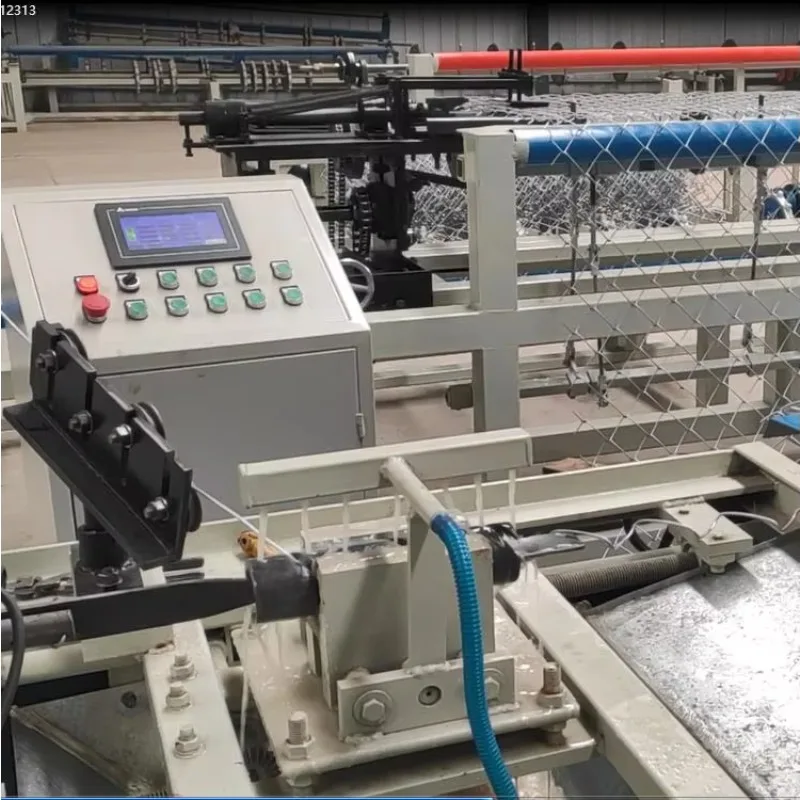 Reliable Chain Link Fence Machine Wire Mesh Making Equipment For Sports Field Fence Net Production
