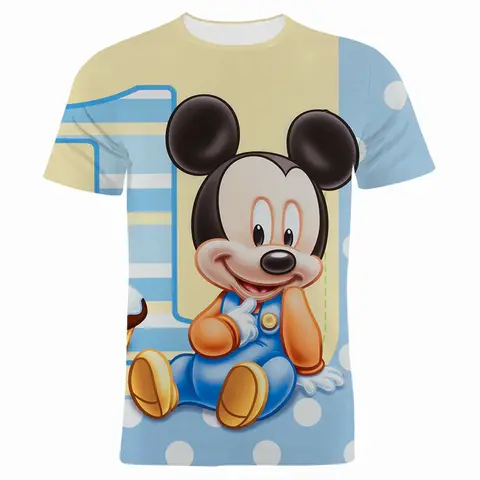 Disney Mickey Mouse Goofy Donald Duck T Shirt Men 3D Printing T Shirt Summer Short Sleeve Men Crew Neck T Shirt Clothing