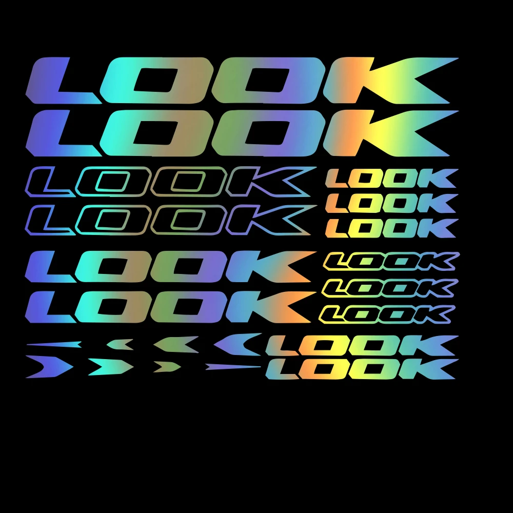 LOOK Bike Frame Vinyl Sticker Set MTB BMX Road Mountain Bike Racing Decal Cycling Accessories