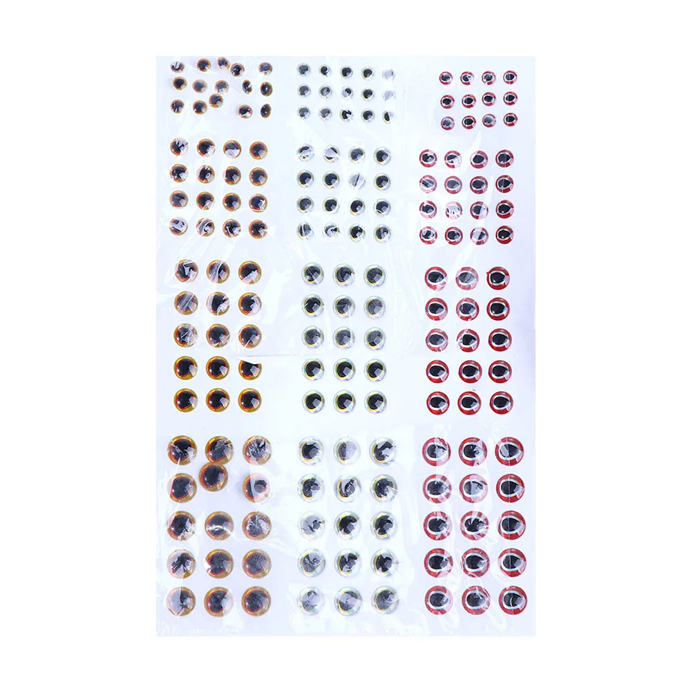 

Fly Fishing Simulation Fishing Eyes Sticker DIY Eye Artificial Fish Eyes Lure Fish Eyes 3D Fish Eyes Fishing Lure Eyes