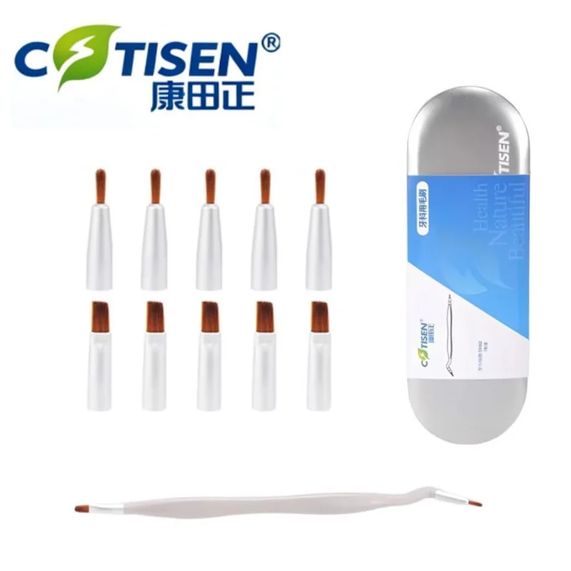 Dental Resin Composite Brush Sculpting Pen Straight Curved Head Posterior Aesthetic Restoration Micro Brushes for Teeth Filling