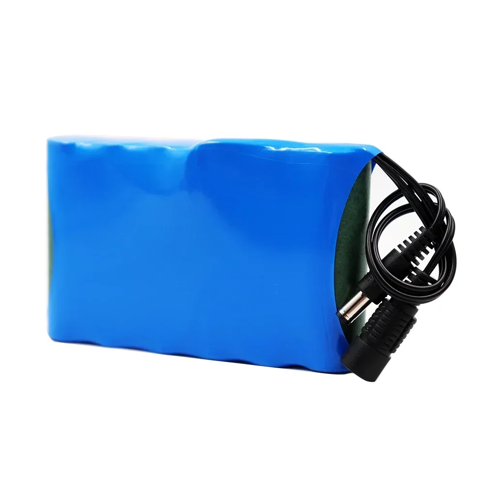 Original Portable Rechargeable Li-Ion Battery,3S2P 12V 50000mAh For LED Lamp Light Backup Powe CCTV+ 12.6V Charger