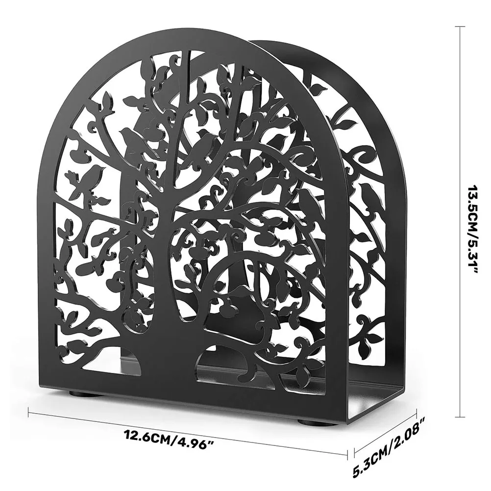 

Wrought Iron Paper Towel Holder Napkin St Desktop Support Wear resistant Tissue Kitchen Hotel Accessories Modern Style Paper