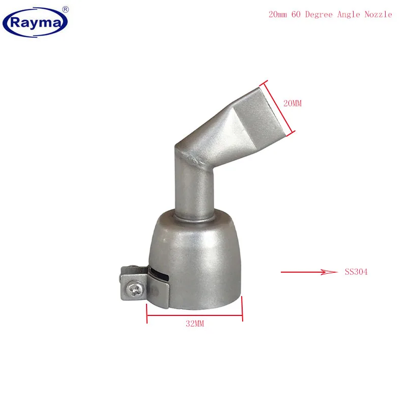 Rayma Brand 20mm 60 Degree Angle Nozzle for Hot Air Gun Welding, Hot Air Welder, Hot Air Gun, Heat Guns