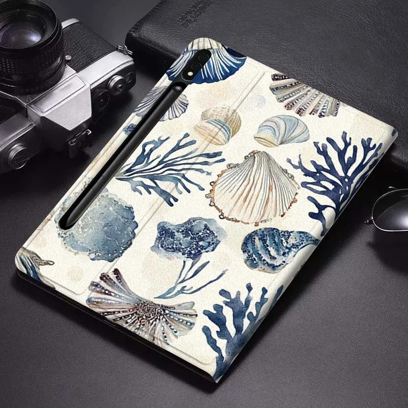 

Marine life patterns Tablet Case For Samsung Galaxy Tab S7 S8 S9 S10 FE Plus Lite 11 12.4 13.1 Inch