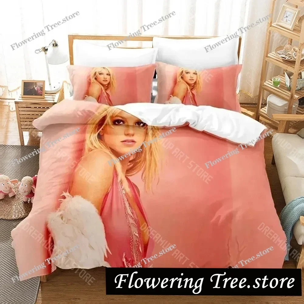 

Sexy Britney Spears Bedding Set Duvet Cover Bed Set Quilt Cover Pillowcase Comforter king Queen Size Boys Adult Bedding Set