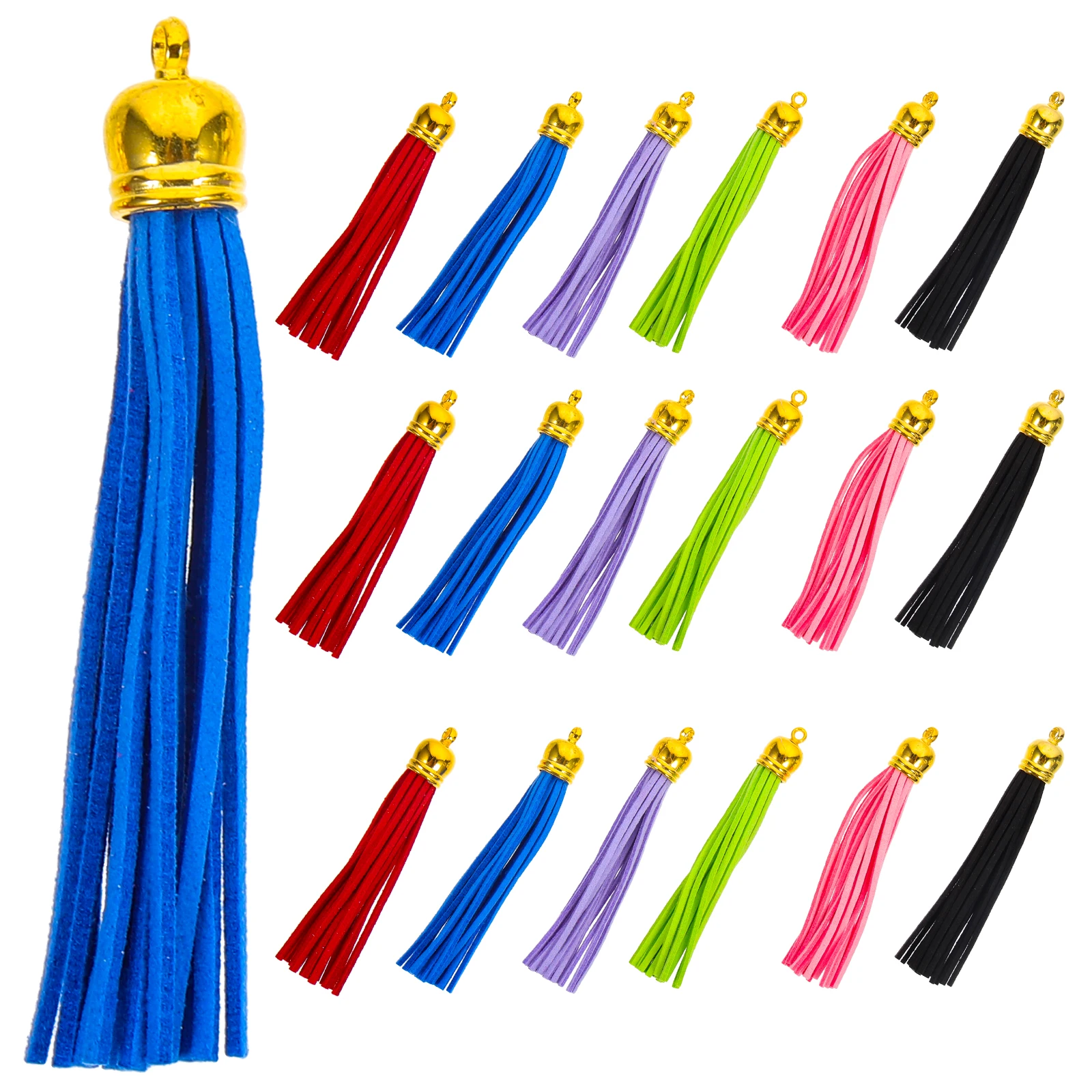 

Tassel Pendants for Jewelry Making Keychains Decorative PU Alloy H made naments DIY Crafts Elastic