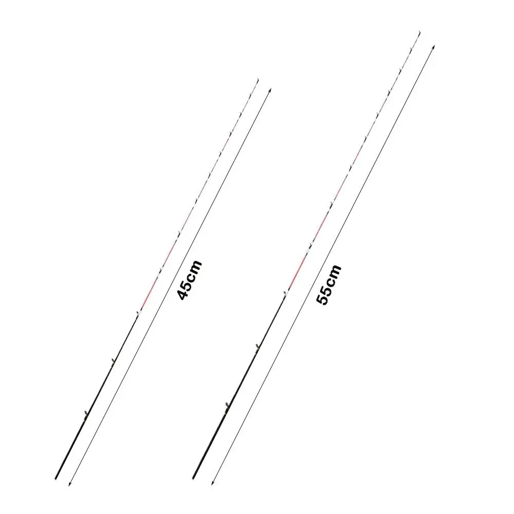 45/55/60 سنتيمتر قارب/طوف قضيب تلميح الغيار لينة الذيل نصف/جميع سبائك التيتانيوم إصلاح أجزاء تجديد استبدال الصيد رود تلميح