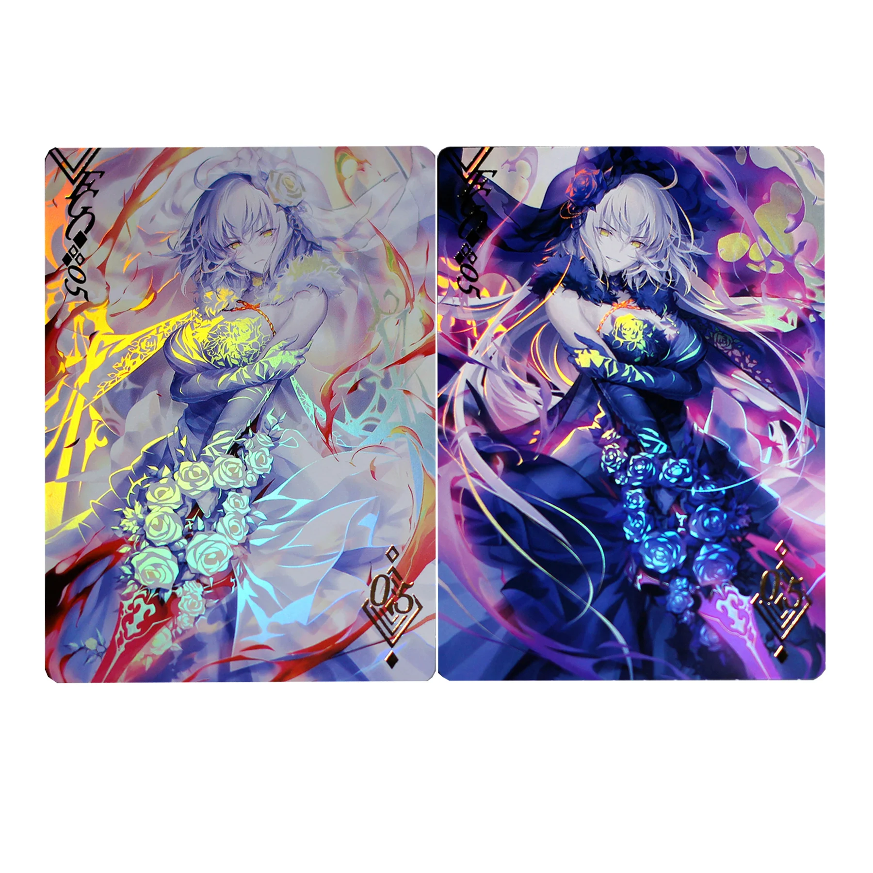 

2 шт./компл. 63X88 мм Diy Self Made Goddess Story Fate Коллекционная карта Цветная вспышка горячего тиснения Mash аниме карты подарочные игрушки