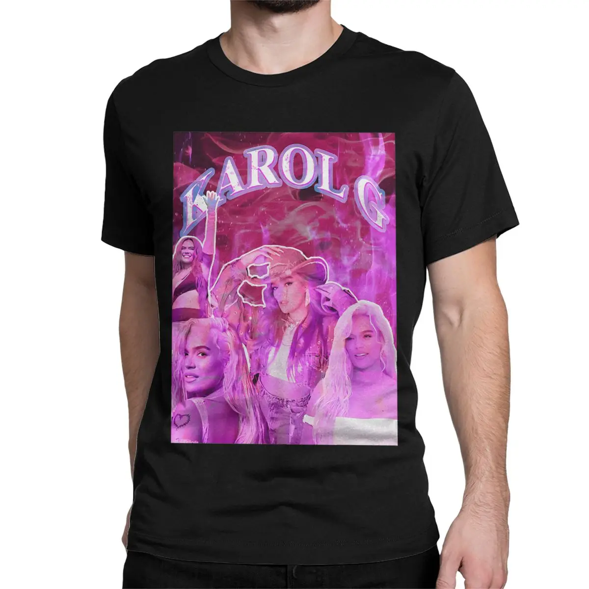 Cool Karol G Season T-shirts para homens e mulheres, camiseta de algodão O Neck, Hip Hop Reggaeton Music, camisetas de manga curta, tops clássicos