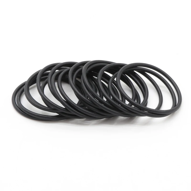 10pcs NBR O Ring Seal Gasket Thickness CS 2.4mm OD 6~190mm Nitrile Butadiene Rubber Spacer Oil Resistance Washer Round Shape