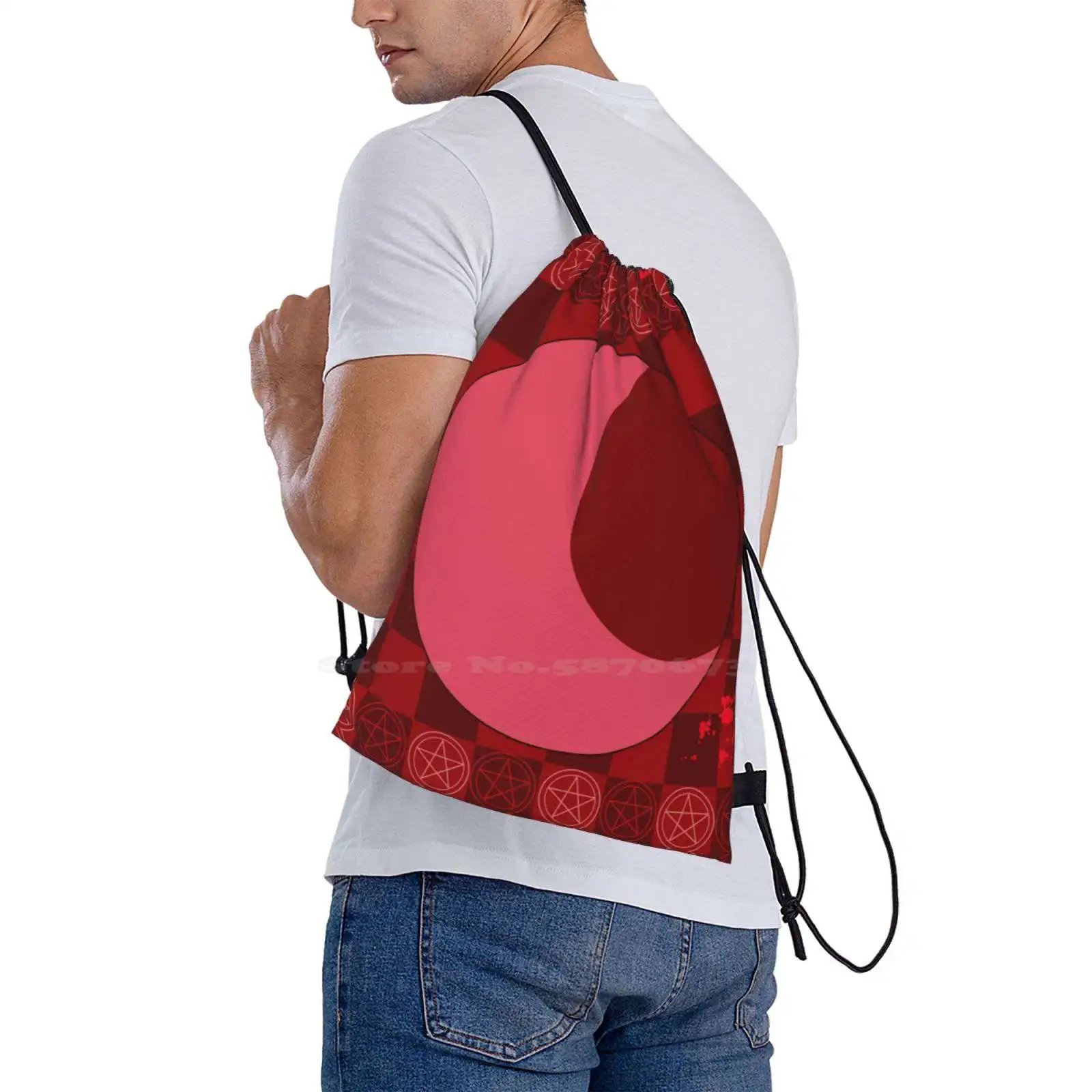 Bloodmoon Inspired Pattern Hot Sale Schoolbag Backpack Fashion Bags Bloodmoon Fnaf Five Nights At The Sun And Moon Show Tsams