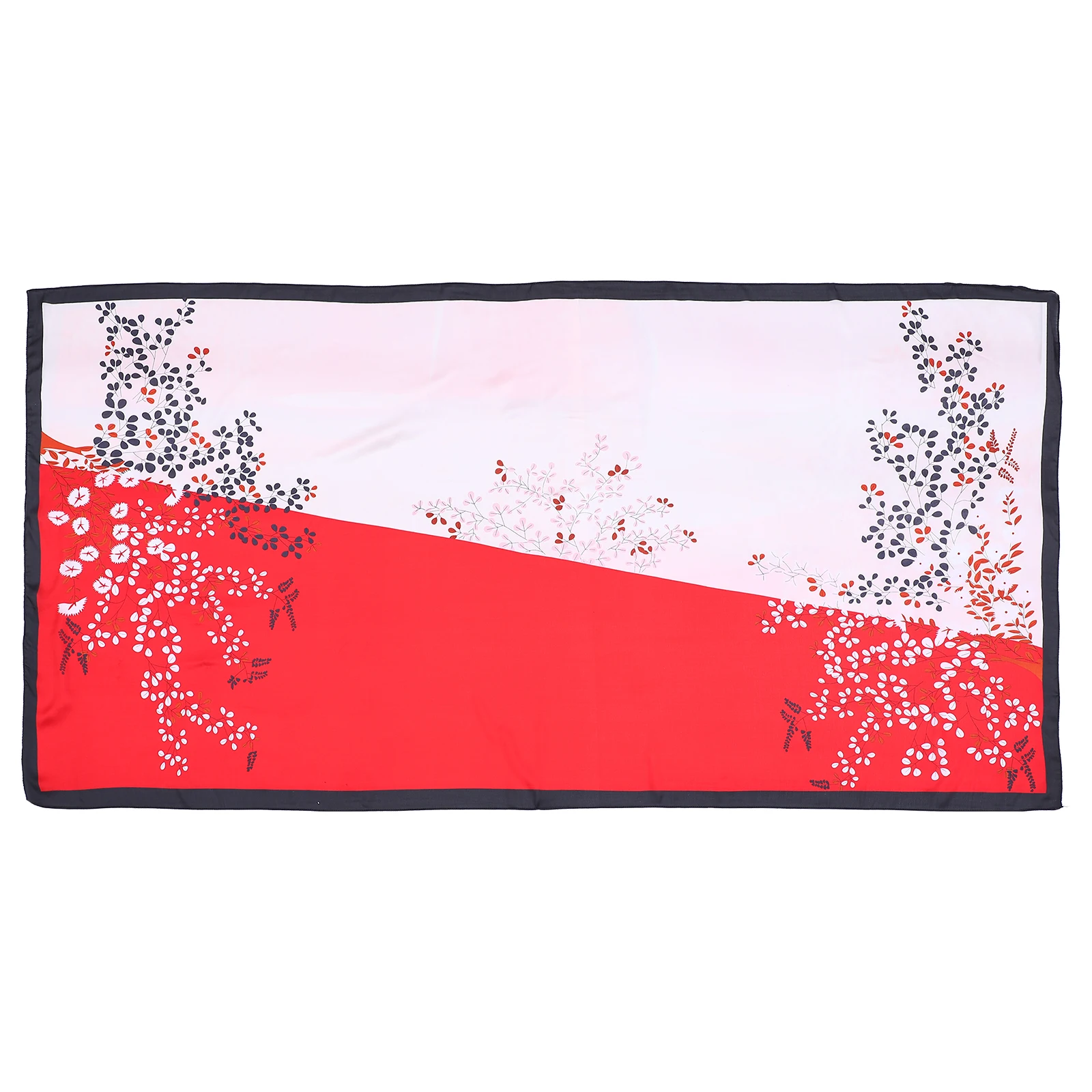 

Artificial Silk Scarf Delicate Printing Shawl Multi purpose Girl ComfortableFashion AccessoriesBreathable Material Long Lasting