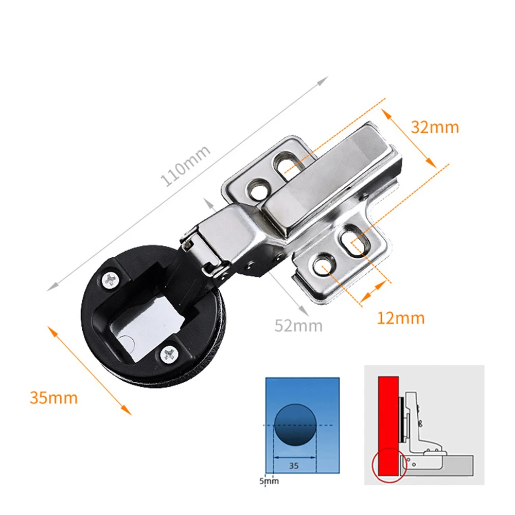 Glass Hinge Door Hinge Damping Hinge For Glass Door Home Hotel Meeting Room Metal+plastic Stability Accessories