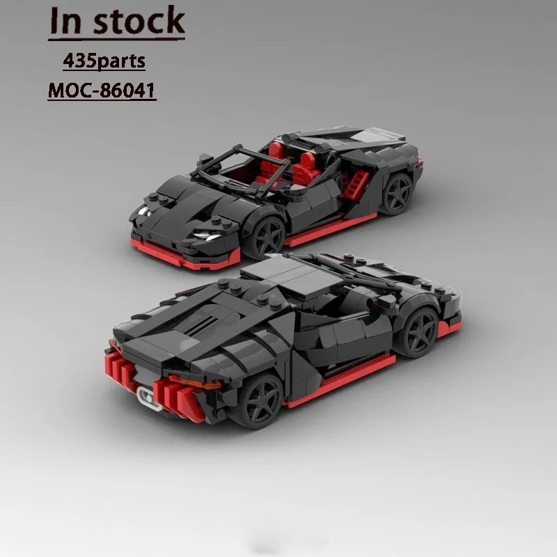 

MOC-86041 Новая классическая культовая модель городской спортивного автомобиля, 435 деталей, креативная игрушка в подарок на день рождения для мальчиков и детей