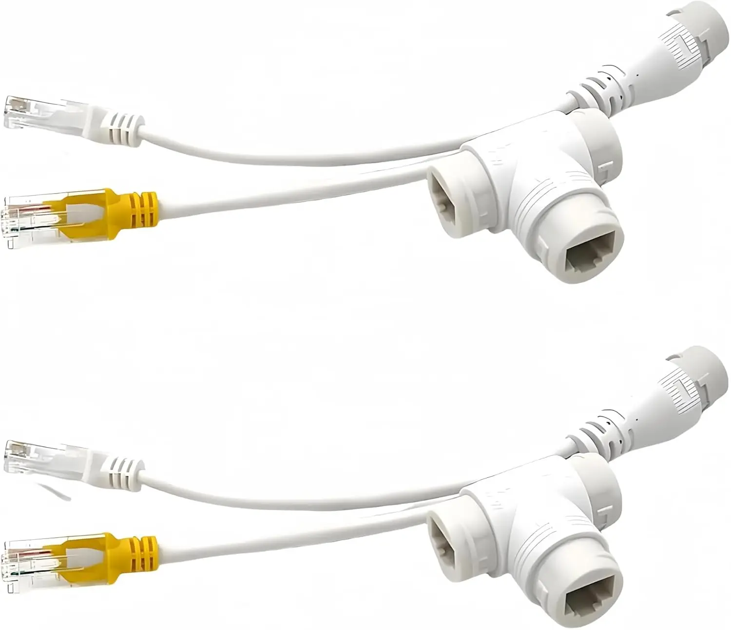 PoE Combiner/Mux, POE Splitter Network Cabling Connector 3-Way RJ45 for Surveillance Camera Cables, PoE Synthesis Separation