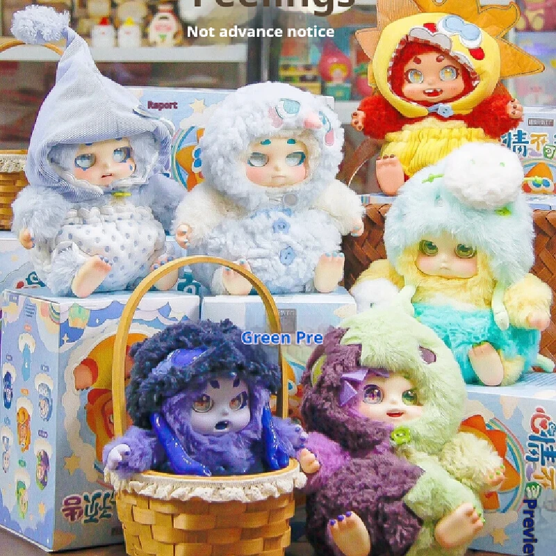 정품 타임쉐어 시노 무드는 예측할 수 없는 시리즈 플러시 블라인드 박스 애니메이션 피규어 까하스 미스테리오사스 커스텀 미스터리 박스