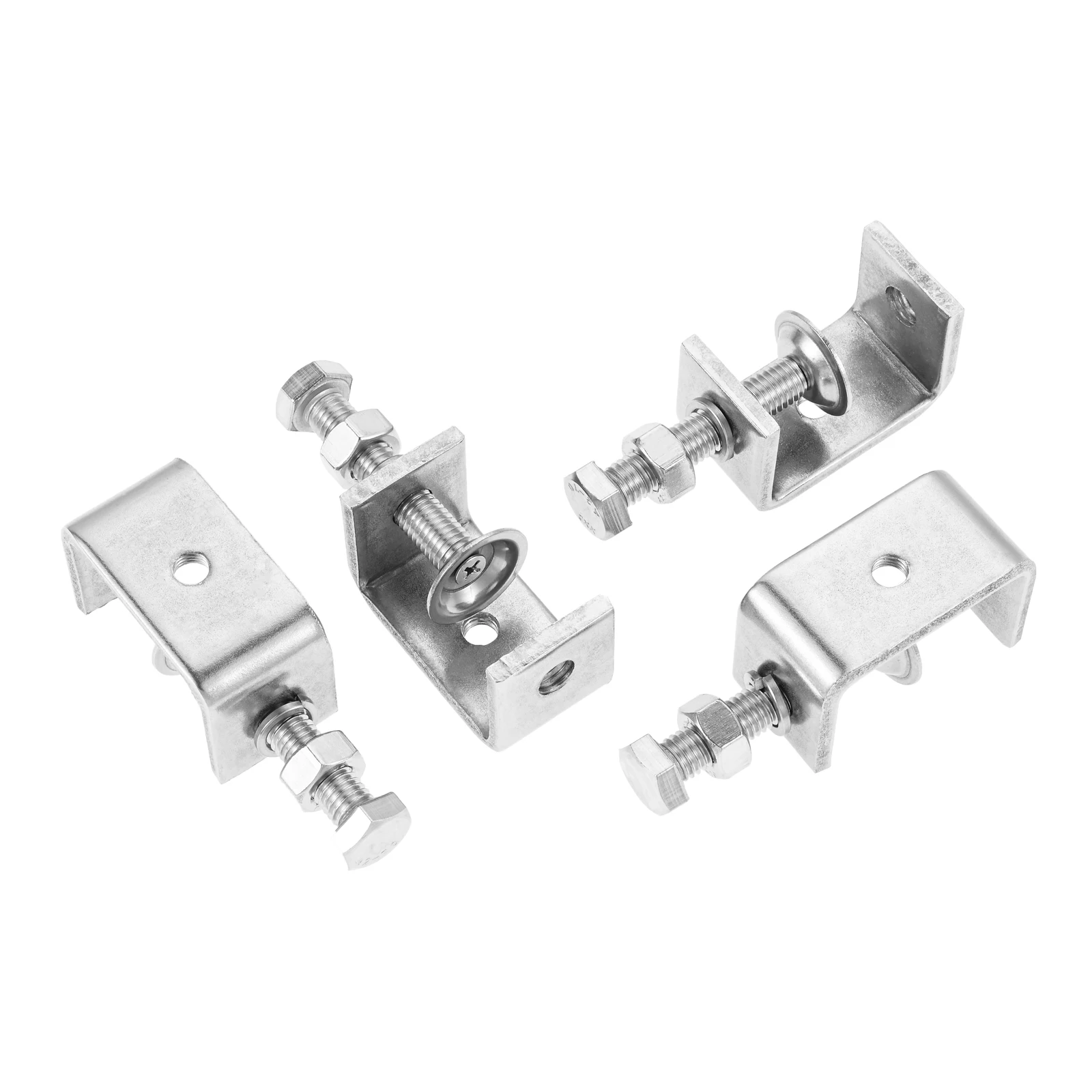 

4Pcs Stainless Steel C-clamp Jaw for Mounting U Clamps Small Desk Clamp 20/30/45mm Ssembly Fastening Bonding Welding Tools