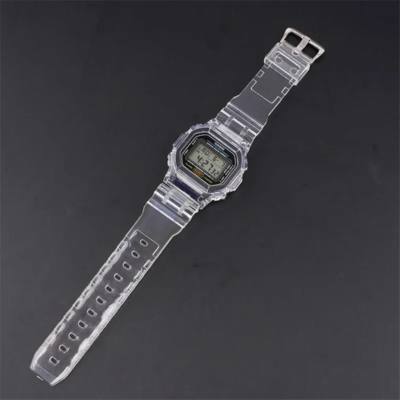 Resin Watch Strap+Case for Casio G-Shock Small Square DW-5600/5000 GW-M5610 G-5600 GLX-5600 Refit Wrist Band Bracelet Accessorie