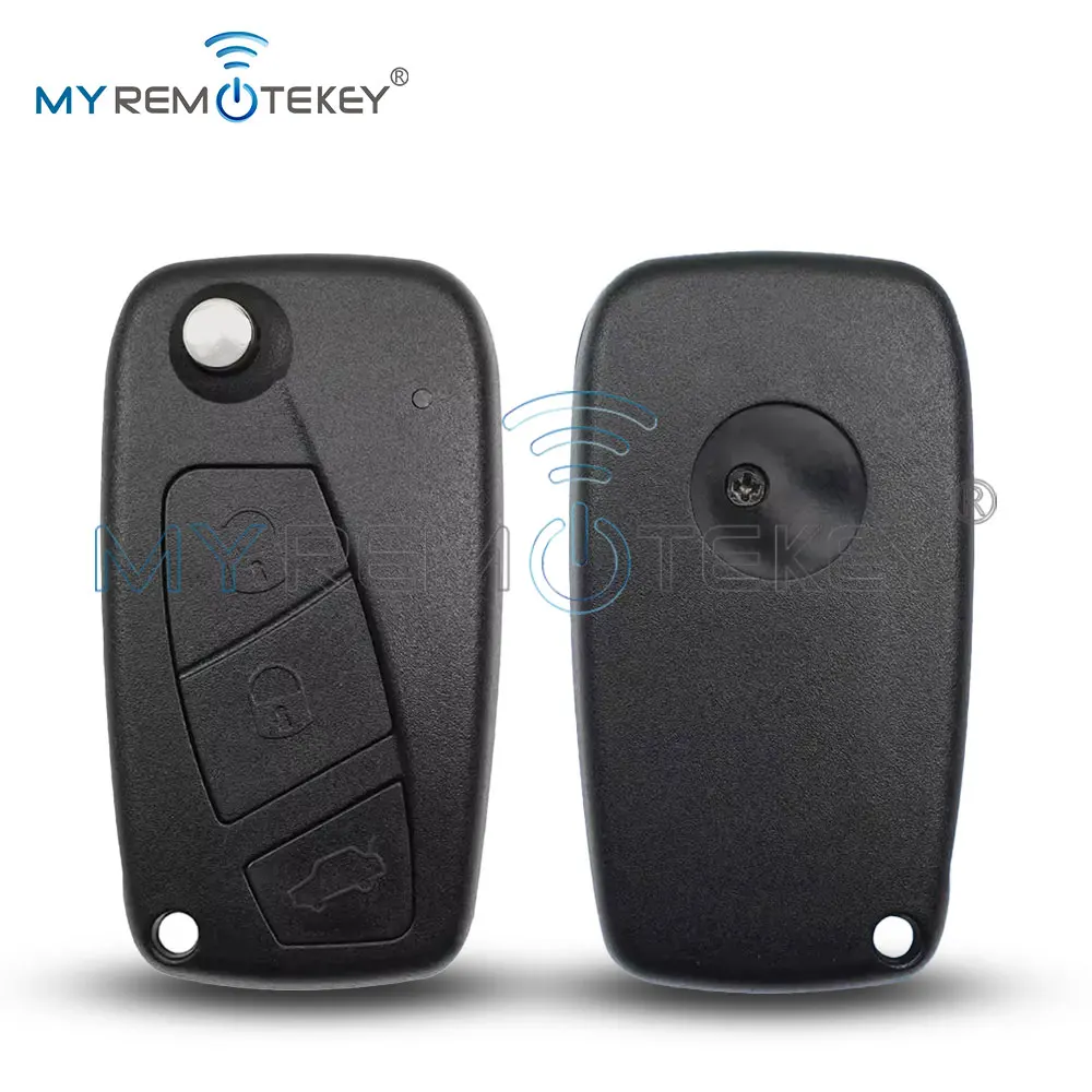 

REMTEKEY Flip remote key shell SIP22 blade for Fiat Fiorino 2007-2016 3 button