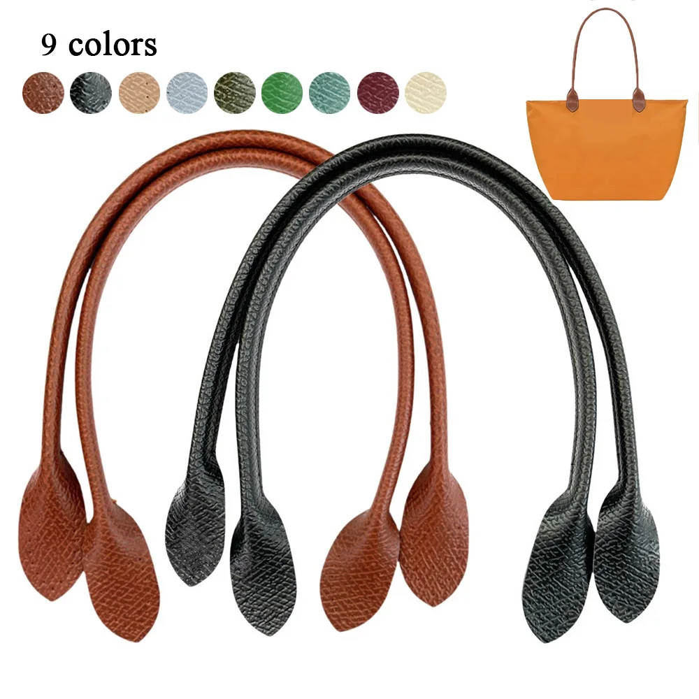 2pcs Genuine Leather Bag Belt for Longchamp Bag 41cm Tote Bag Handles Straps DIY Replacement Handbag Handle Bag Accessories