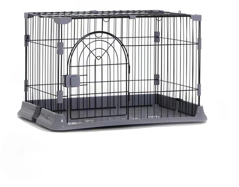 Dog cage small, medium and large dog household indoor cage size pet cage with bold corgi