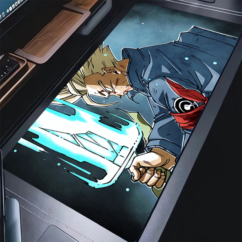 Muismat Laptop Kantoorkast Toetsenbord Pad Gaming Bureaumat Grote HD Muismat Dragon Ball Trunks Antislip rubberen verlengde pad