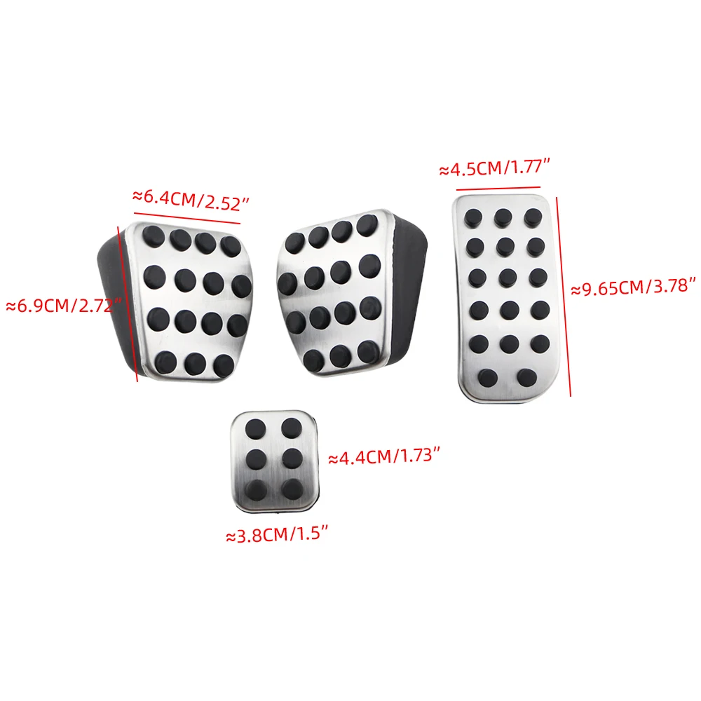 Für Mercedes Benz V-Klasse Vito Valente Metris Viano V260 W639 W447 Pedal Abdeckung Pedale Gas Bremspedal Pad Schutz Zubehör – Detail 2