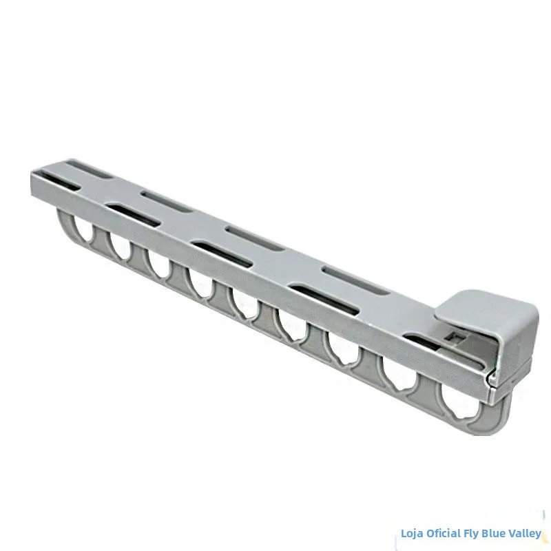 スライド式パンツラック-家庭用クローゼット収納オーガナイザー-穴あけ不要-拡張可能なズボン引き出し-パンツやコートを吊るすため