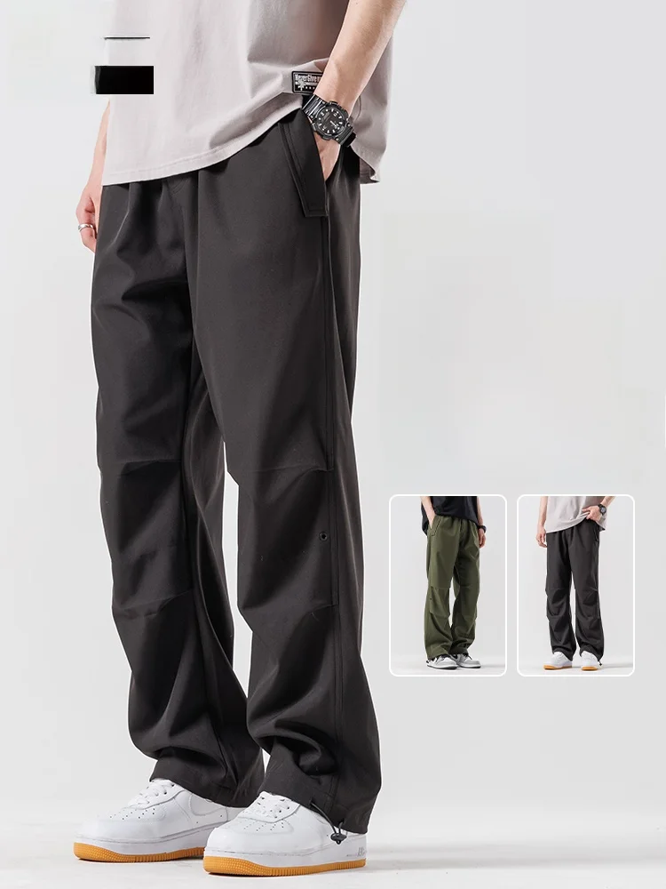 

TUCANO летние тонкие повседневные брюки свободного покроя спортивная спецодежда ледяной шелк десантник прямые легкие мужские брюки для отдыха