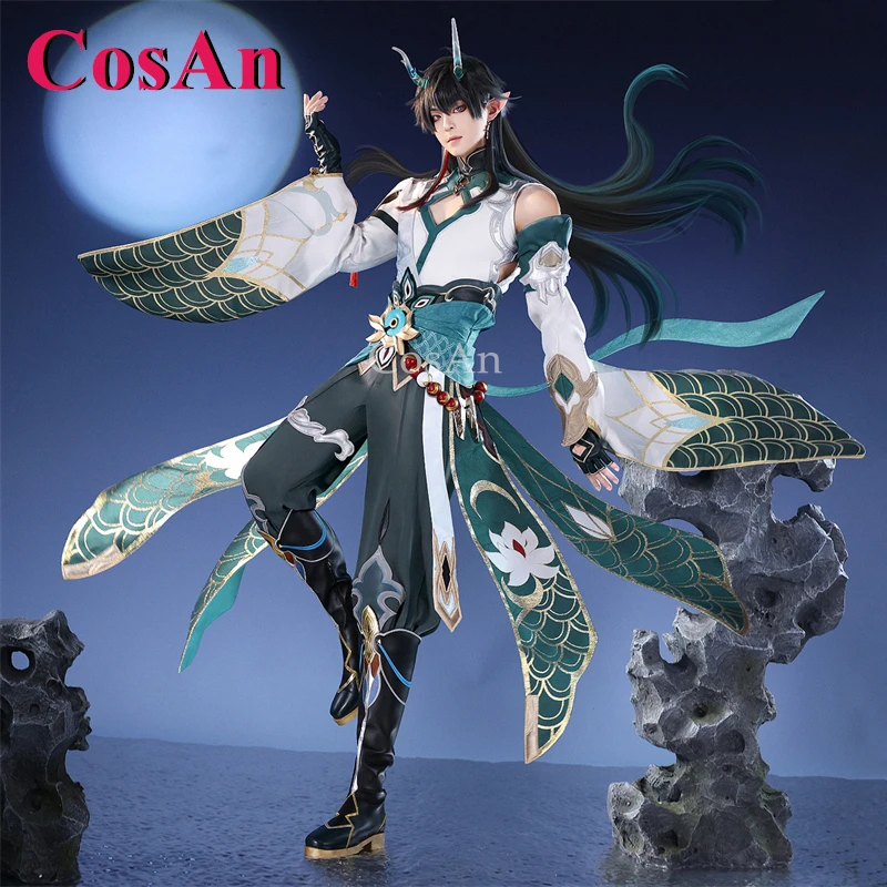 

CosAn Anime Honkai: Star Rail Dan Heng Cosplay Costumes Lunar Drinker Skin Handsome Ancient Style Unifrom Role Play Clothing
